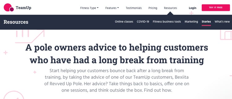 image of guest post article on teamup
