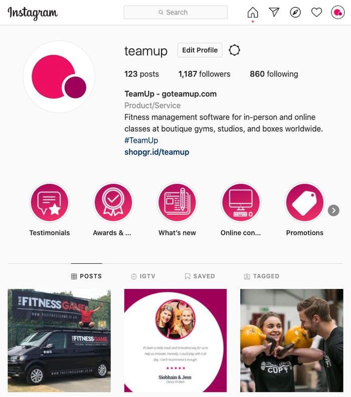 teamup instagram