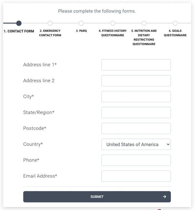 forms and waivers