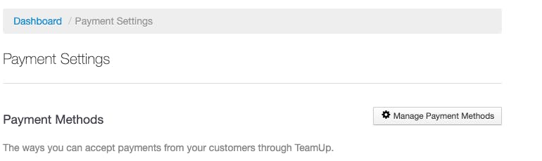 payment settings in teamup