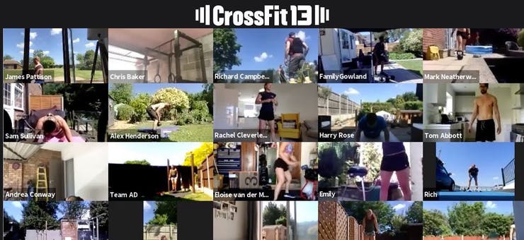 image of crossfit 13's online class