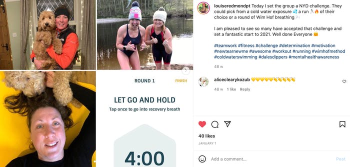 Louise Redmond PT shows us her New Year's Day challenge