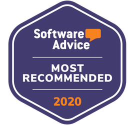 software advice badge for most recommended club management software 