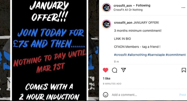 crossfit all or nothing instagram photo