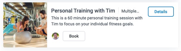 personal training with tim appointment 