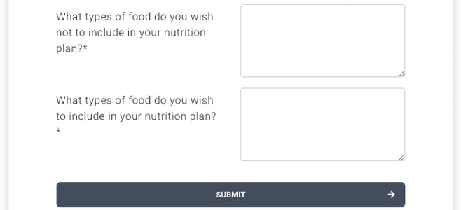 nutrition and allergy questionnaire part 2