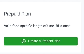 prepaid plan in teamup on demand feature