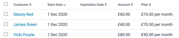 image of the new customer membership prices 