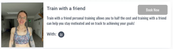 Ascend Personal Training's train with a friend offer
