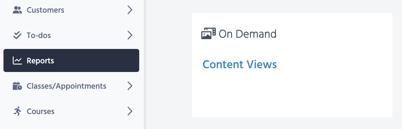 On Demand report content views
