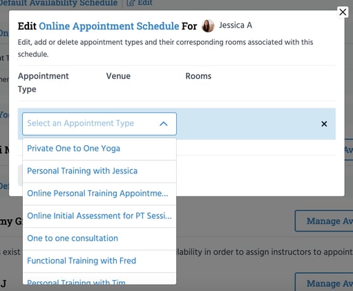online appointment schedule