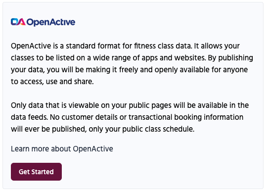 OpenActive integration