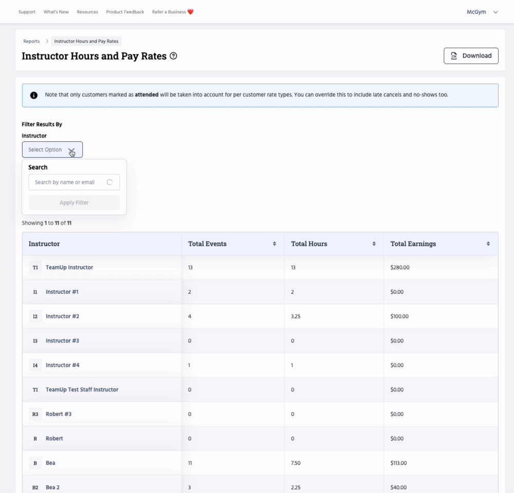 manage-and-track-your-instructors-pay-rates