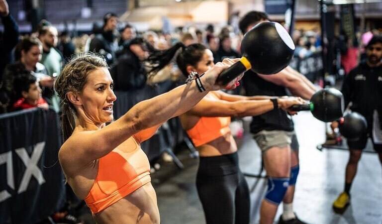 CrossFitters taking part in CrossFit games