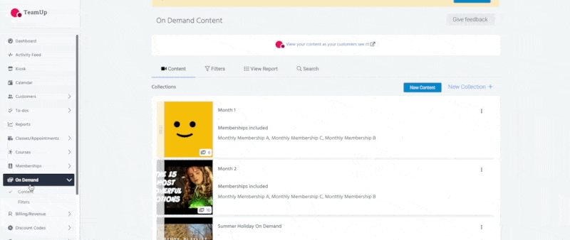 on demand collection edited to show where to select the memberships you'd like access to this collection