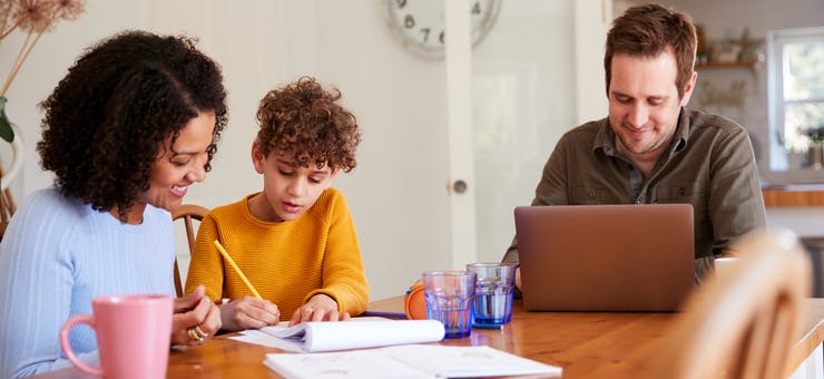 parents signing their child up for a gym class using the family portal