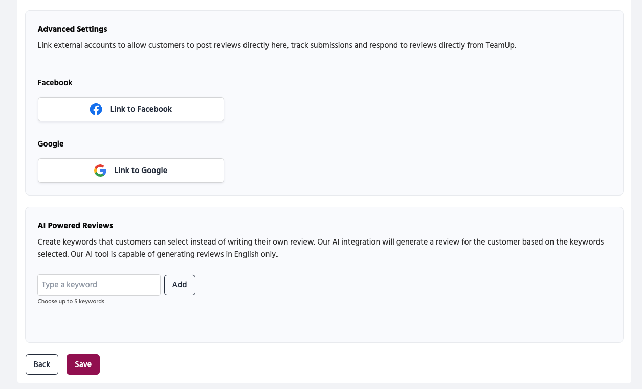 Community Happiness advanced settings