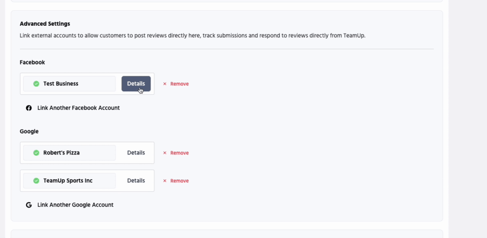 The details button in the Community Happiness advanced settings.