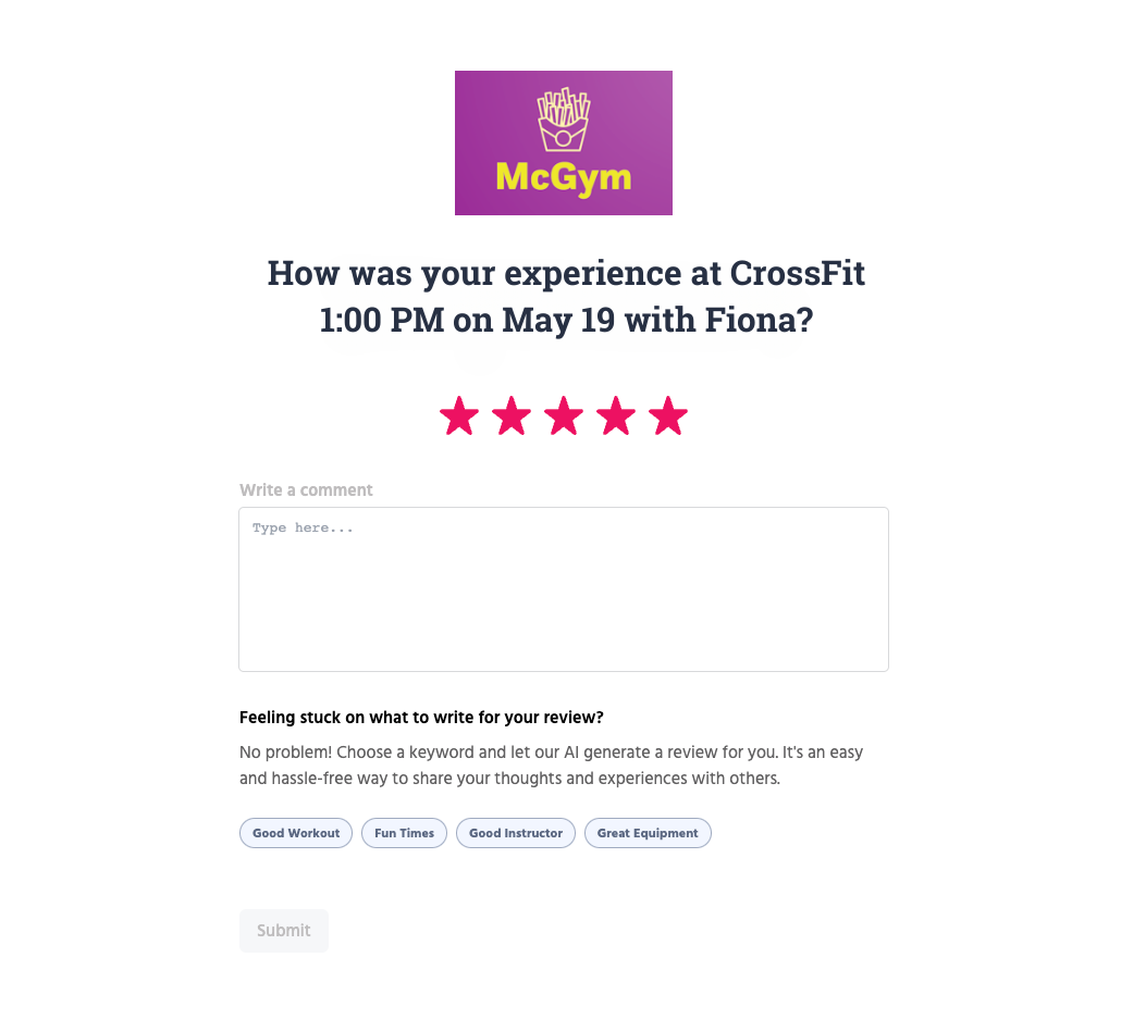 Customer Happiness customer review site.