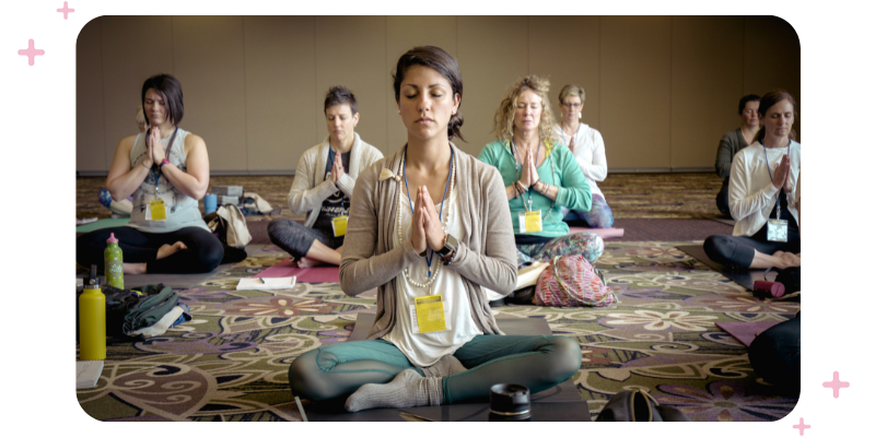 A yoga event.